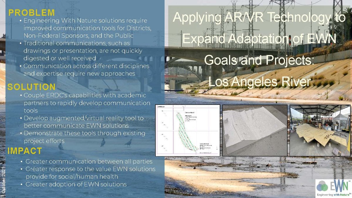 Applying AR/VR Technology to Expand Adaptation of EWN Goals and Projects: Los Angeles River