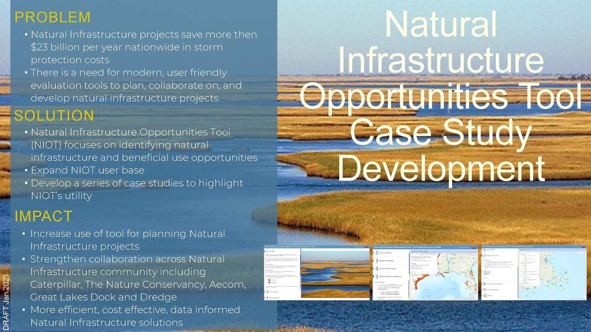 Natural Infrastructure Opportunities Tool Case Study Development