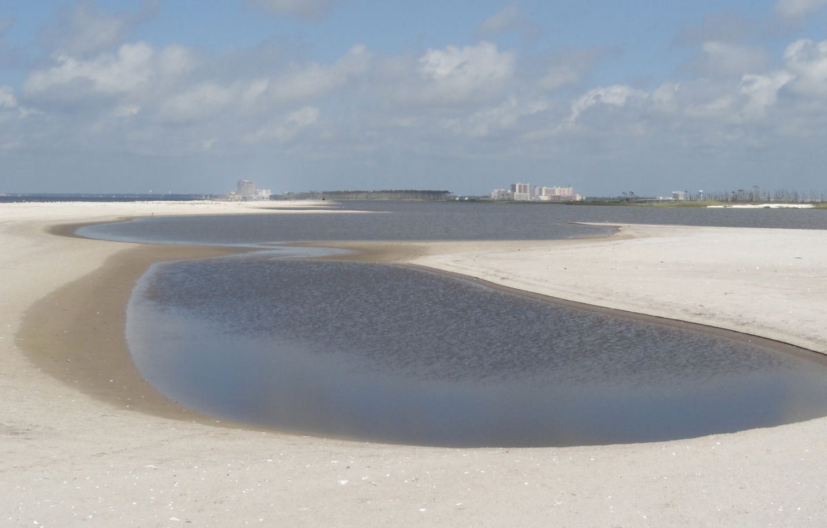 Beach profiles after reaching equilibrium through natural processes. (Photo by USACE)