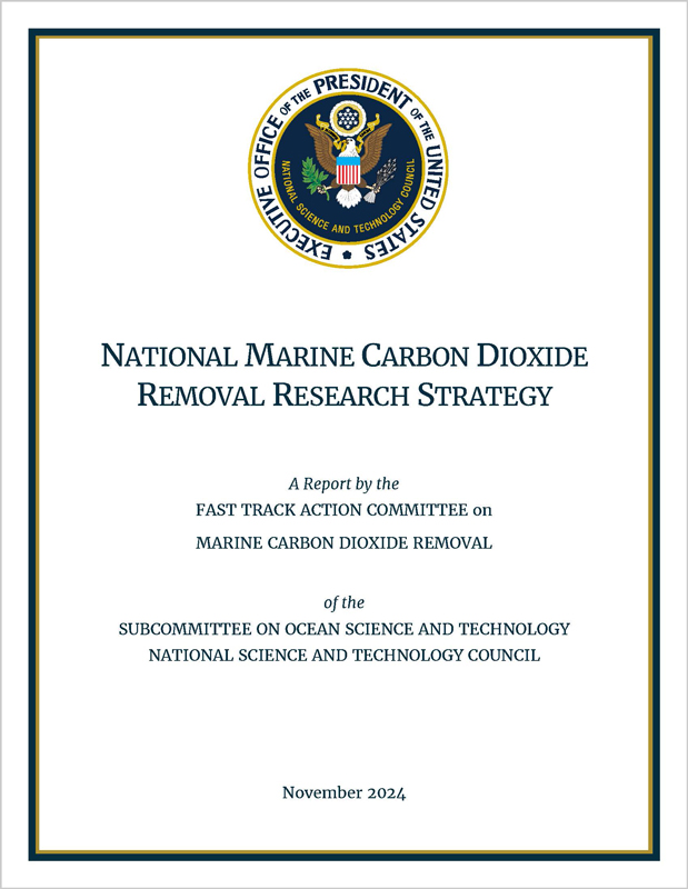 White House Strategy Highlights Marine Carbon Dioxide Removal Research, Including EWN Contributions