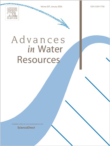Publication cover for journal: Advances in Water Resources V206