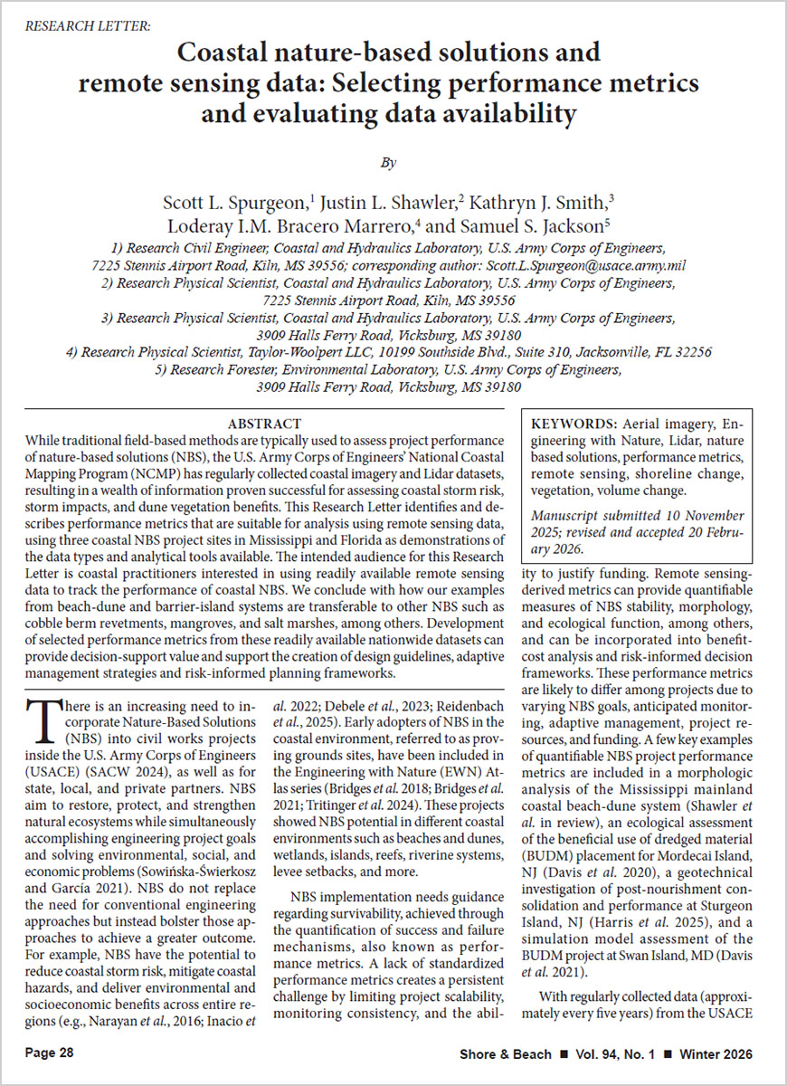 Research Update: New Framework for Evaluating Nature-Based Solutions Using Remote Sensing Data